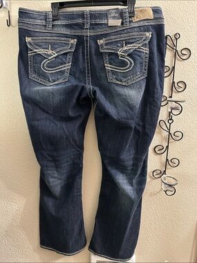 Silver Jeans Co. Suki Surplus Dark Wash Bootcut Jeans size 20w